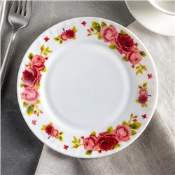 Тарелка десертная Доляна «Поэзия роз», d=17,5 см