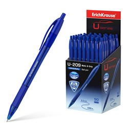 Ручка шариковая автоматическая ErichKrause® U-209 Original Matic&Grip 1.0 синяя 47610/50/Китай Подробнее