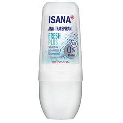 Део-ролл ISANA Anti-Transpirant Roll-on Fresh Plus/Дополнительная свежесть /50мл