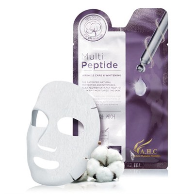 A.H.C Cotton 100 Mask Multi Peptide Тканевая маска с пептидным комплексом