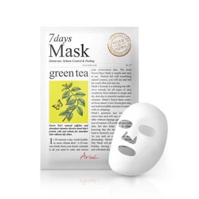 AriuL 7-days Mask - Green Tea 1ea