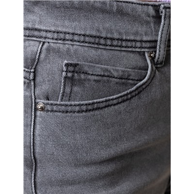 Укороченные прямые джинсы с эластаном