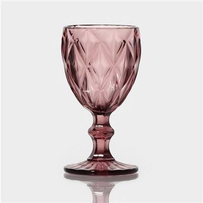 Набор бокалов из стекла Magistro «Круиз», 250 мл, 8×15,3 см, 6 шт, цвет розовый
