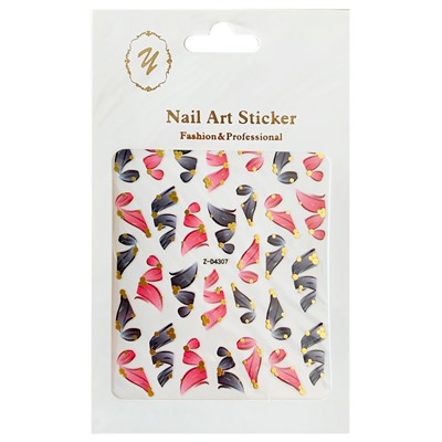 Nail Art Sticker, 2D стикер Z-D4307 (золото)