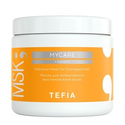 Маска для интенсивного восстановления волос, Intensive Mask for Damaged Hair, Mycare, TEFIA, 500 мл