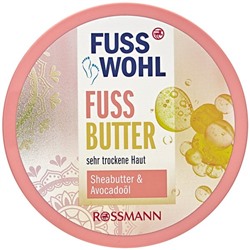 Fusswohl Fussbutter für sehr trockene Haut Sheabutter & Avocadoöl Крем для ног для очень сухой кожи200 г