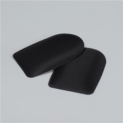 Подпяточники для обуви, клеевая основа, 8 × 6 см, пара, цвет чёрный