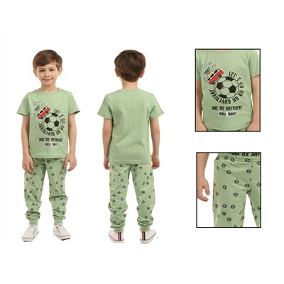 Комплект детский (футболка/брюки)  BKT 344-004 (Зелёный)