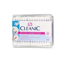 Ватные палочки гигиенические в шкатулке, Cleanic 200 шт