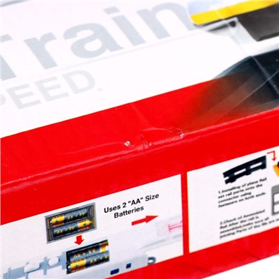Железная дорога «Скоростной электропоезд», световые эффекты, 27 деталей, уценка (помята упаковка)