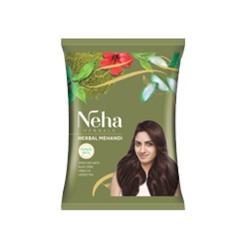 Neha Herbals Herbal Mehandi 20g / Травяной Механди Краска для Волос (Темно-Каштановый) 20г