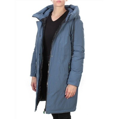 21-975 BLUE Пальто зимнее женское AIKESDFRS (200 гр. холлофайбера) размер 56