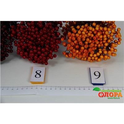 Две простых ягоды на одной проволочке (d-8 мм)