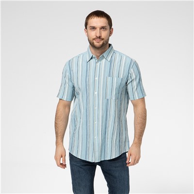 [009-012-360] Рубашка «Энтони» голубой