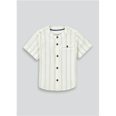 Boys Short Sleeve Grandad Collar Shirt (9mths-6yrs)