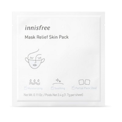 Innisfree Mask Relief Skin Pack 2ea [  Moisture , Calming  patch ]