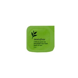 Innisfree 5-минутная маска с экстрактом зеленого чая (3.5 гр*4 шт)