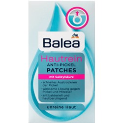 Balea Anti-Pickel Patches Hautrein, 36 St, Пластыри против прыщей с салициловой кислотой , 36 шт