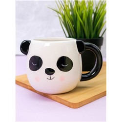 Кружка керамическая «Panda with ears», white