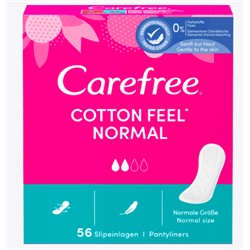 Carefree Slipeinlage Cotton Feel Normal 56 St, Прокладки ежедневные Cotton Normal 56 шт