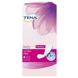 TENA lady ultra mini Slipeinlagen Леди ультра мини Гигиенические прокладки тройная защита от протекания 28 шт.