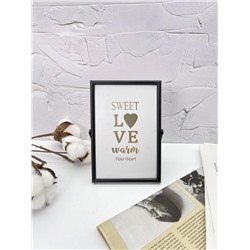 Фоторамка «Sweet love», black, металл (10*15 см)