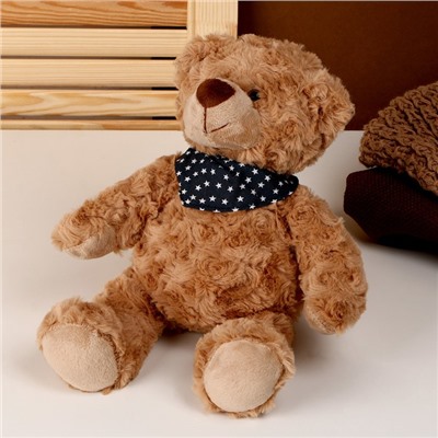 Мягкая игрушка «Медведь», с шарфиком, 28 см, цвет коричневый