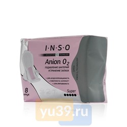 Прокладки для критических дней INSO Anion O2 Super, 8 шт.