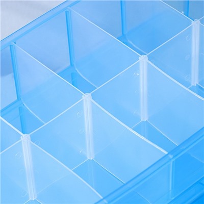 Органайзер для хранения пластиковый, 3 яруса, 30 отделений, 32×18×24 см, цвет МИКС