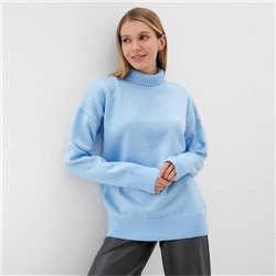 Джемпер вязаный женский MINAKU: Knitwear collection цвет голубой, р-р 50-52