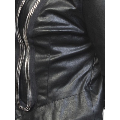 C085 Куртка женская демисезонная (искусственная кожа) размер L (46 российский)