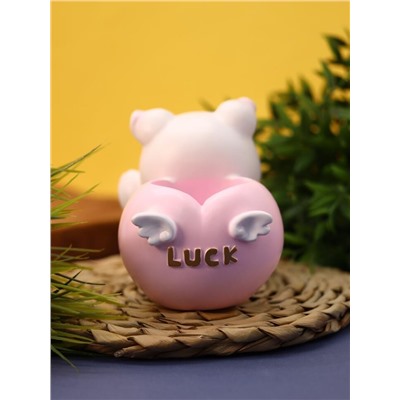 Подставка для канцелярских принадлежностей «Luck pig», pink