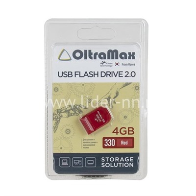 USB Flash 4GB Oltramax (330) красный