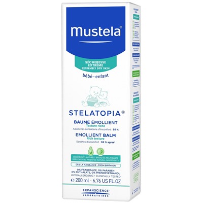 MUSTELA DERMO-PEDIATRICS Бальзам смягчающий "Stelatopia" (для кожи склонной к атопии), 200 мл