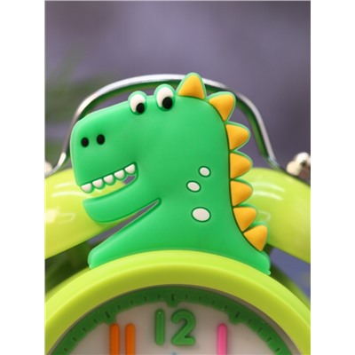 Часы-будильник «Cute dinosaur», green