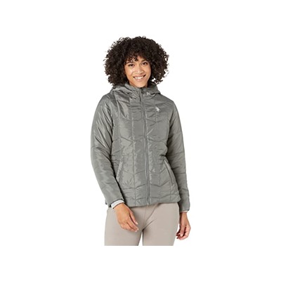U.S. POLO ASSN. Multiple Channel Hooded Puffer Cozy Lining