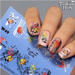 Fashion Nails, Слайдер-дизайн W49