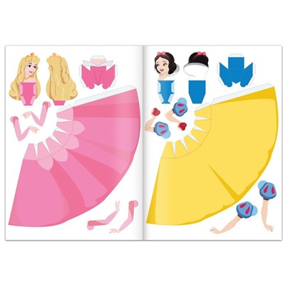 Аппликации «Бумажные принцессы», А4, 4 фигурки, Дисней