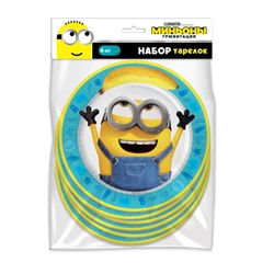 Набор бумажных тарелок 6 шт. "Minions 2" (d=180 мм)