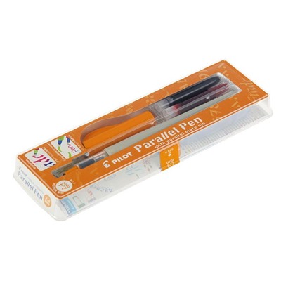 Ручка перьевая для каллиграфии Pilot Parallel Pen, 2.4 мм, (картридж IC-P3), набор в футляре