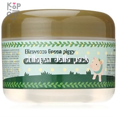 Elizavecca Green Piggy Collagen Jella Pack - Омолаживающая гелевая маска с коллагеном 100гр.,