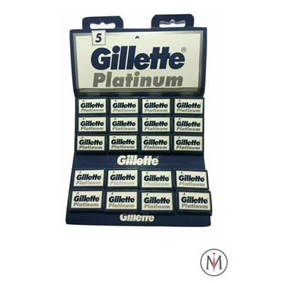 Лезвия Gillette platinum 1 лист * 20 пачек * 5 лезвий