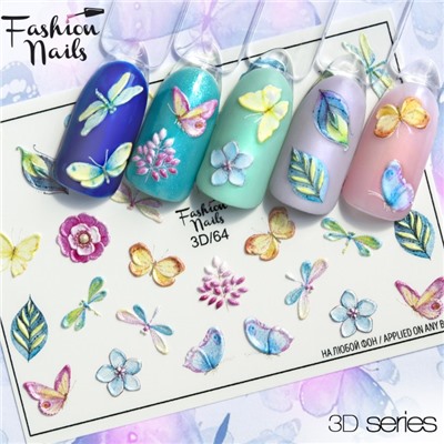 Fashion Nails, Слайдер-дизайн 3D/64