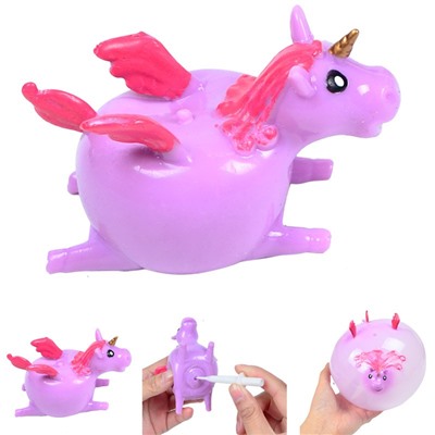 Мялка - антистресс «Unicorn balloon», purple