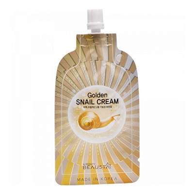 Крем для лица регенерирующий с муцином улитки Golden Snail Cream, Beausta, 15 мл