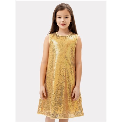 Платье золотистые пайетки 157808