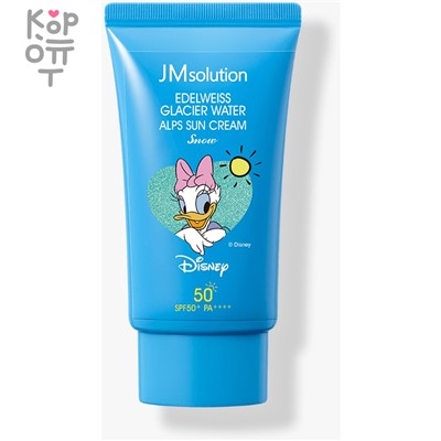 JMsolution Edelweiss Glacier Water Alps Moist Suncream Snow SPF 50+ PA++++ - Охлаждающий солнцезащитный крем 50мл.,