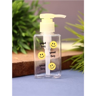 Дорожная бутылочка "Good day", yellow (100 ml)