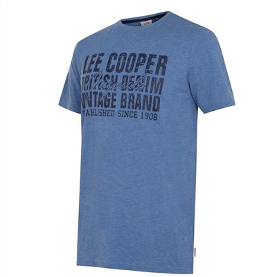 Lee Cooper, Denim Logo T Shirt Mens