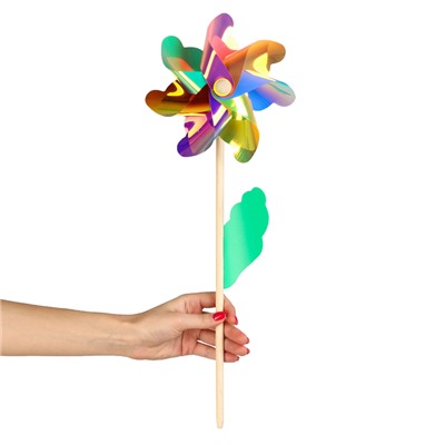 Ветерок «Цветочек» на деревянной палочке